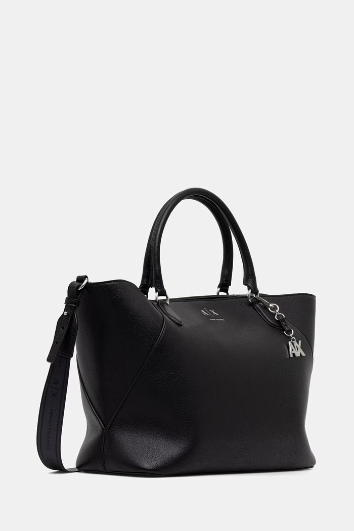 Armani Exchange tote torba za žene od imitacije kože XW003142.AF26569.NOS crna AA00
