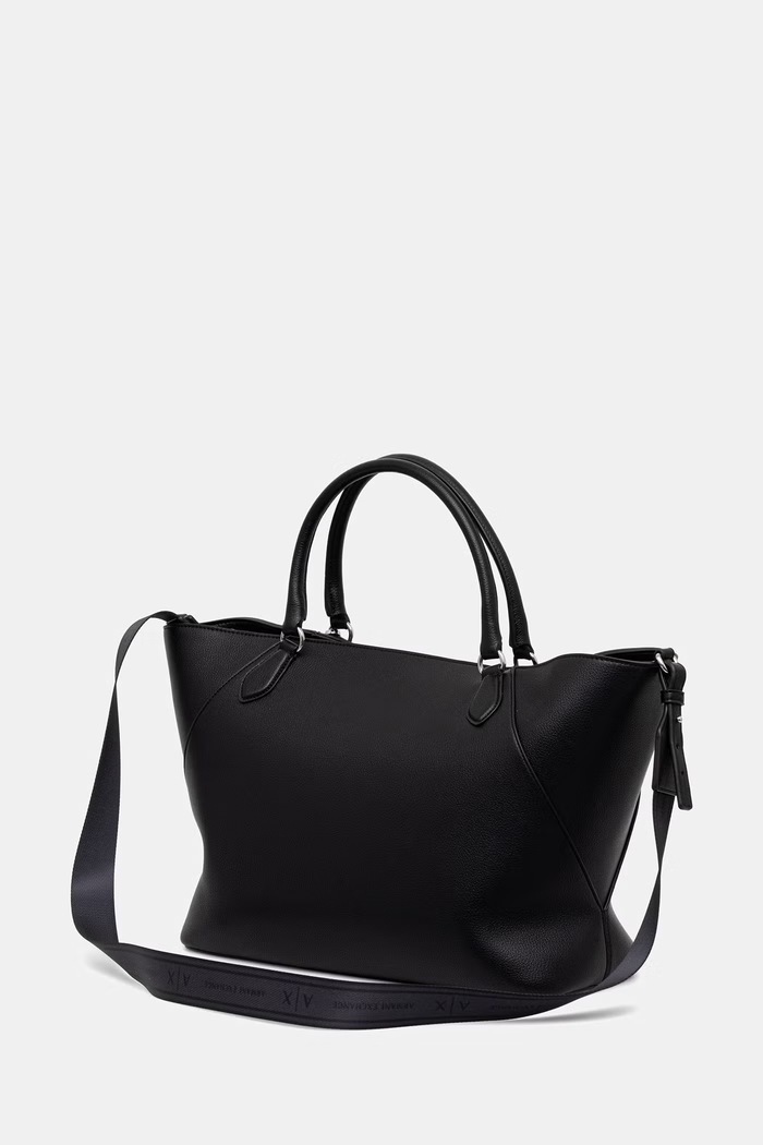 Dodaci Armani Exchange tote torba za žene od imitacije kože XW003142.AF26569.NOS crna