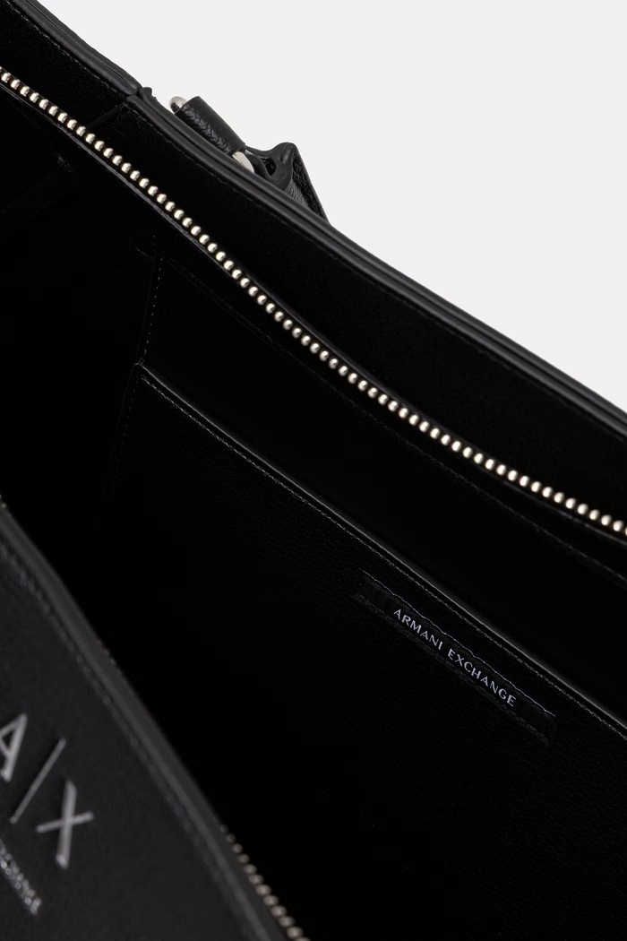 Armani Exchange tote torba za žene od imitacije kože XW003142.AF26569.NOS crna