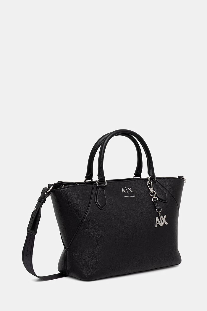 Armani Exchange tote torba ženska iz umetnega usnja XW003086.AF26569.NOS črna AA00