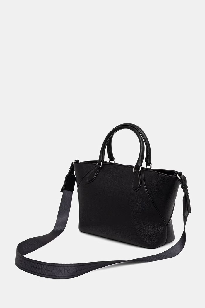 Dodatki Armani Exchange tote torba ženska iz umetnega usnja XW003086.AF26569.NOS črna
