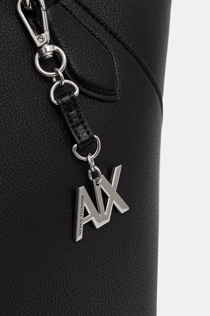 Armani Exchange tote torba ženska iz umetnega usnja črna XW003086.AF26569.NOS