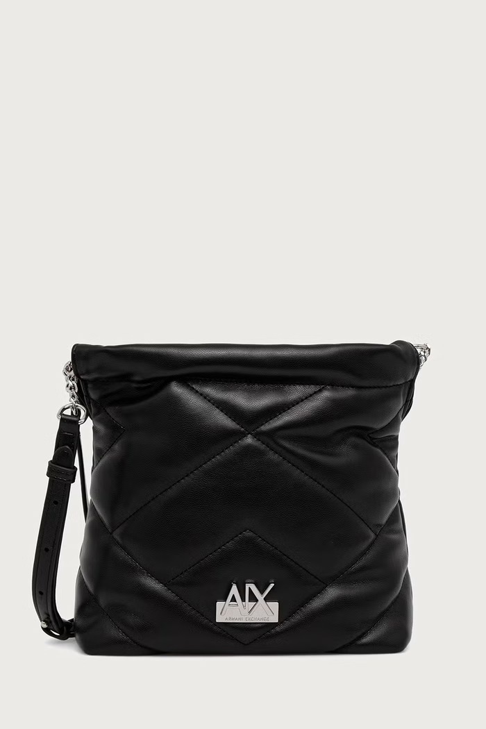 Armani Exchange Borsa a tracollo da donna in similpelle nero XW003018.AF26568.NOS