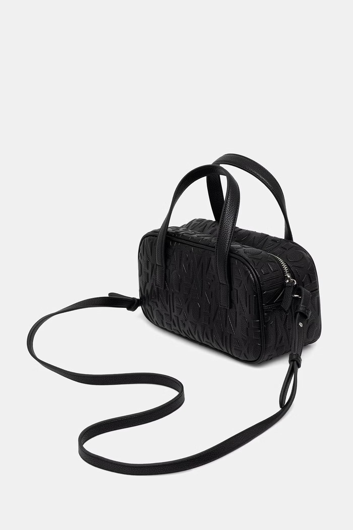 Dodaci Armani Exchange crossbody torba za žene od imitacije kože XW002984.AF15774.NOS crna
