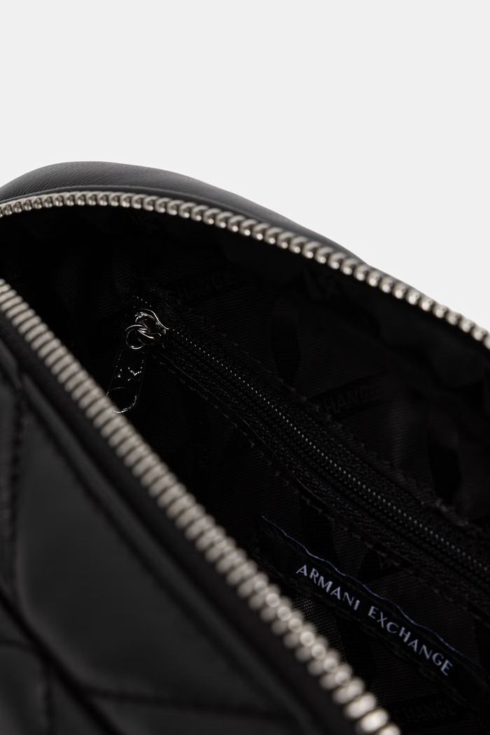 Armani Exchange crossbody torba za žene od imitacije kože XW000356.AF26568.NOS crna