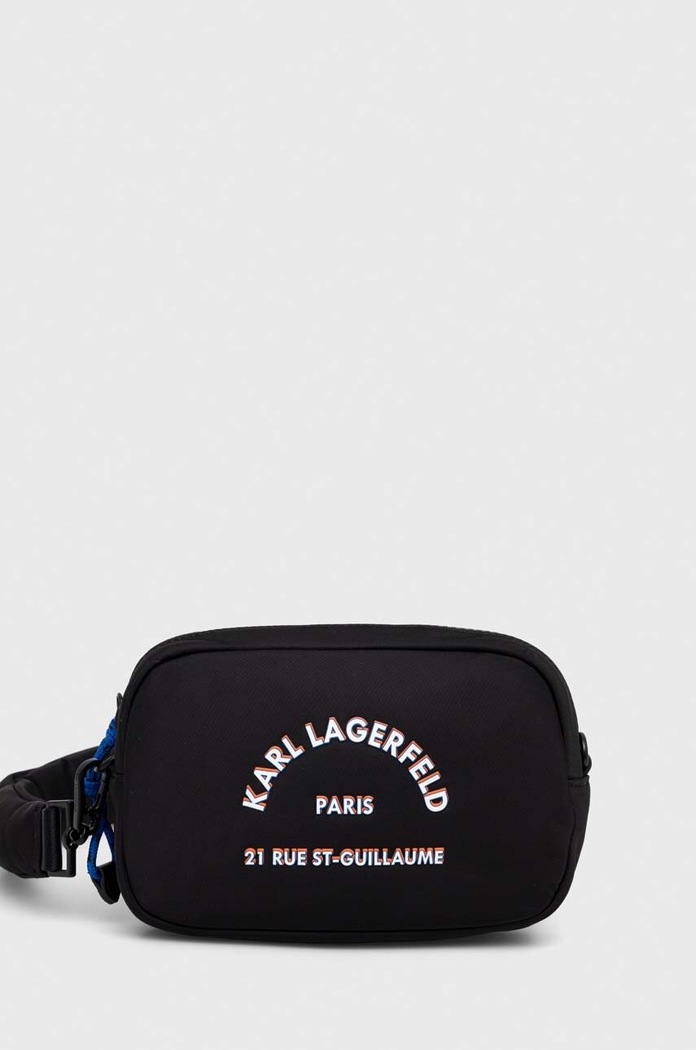 Torba Karl Lagerfeld natpis crna 235M3116