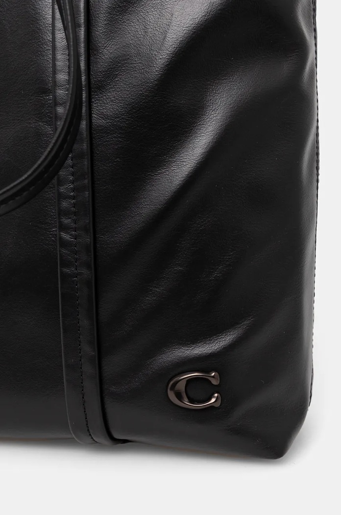 Kožená taška Coach čierna CO840