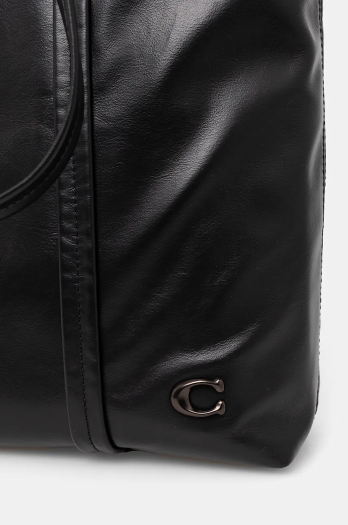 Kožená taška Coach čierna CO840