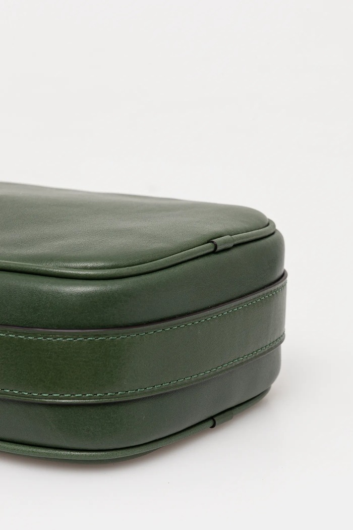 Coach borseta de piele verde CW461