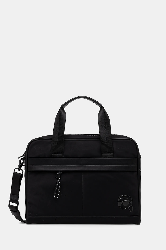 Karl Lagerfeld geantă K/IKON 41 x 35 x 7 cm uni negru A3M30166
