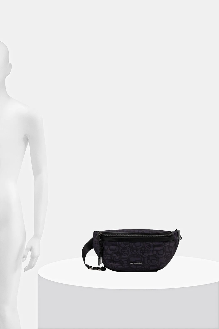 Karl Lagerfeld övtáska K/IKON B1M30213 sötétkék