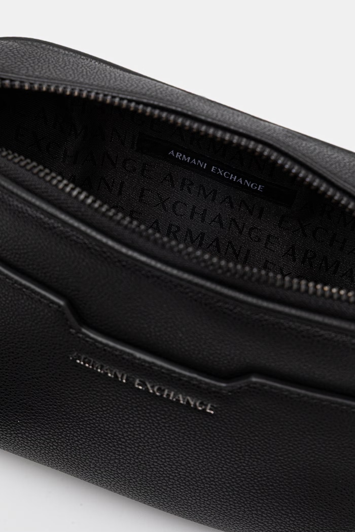 Armani Exchange saszetka na ramię męska z imitacji skóry XM002583.AF22651.NOS czarny