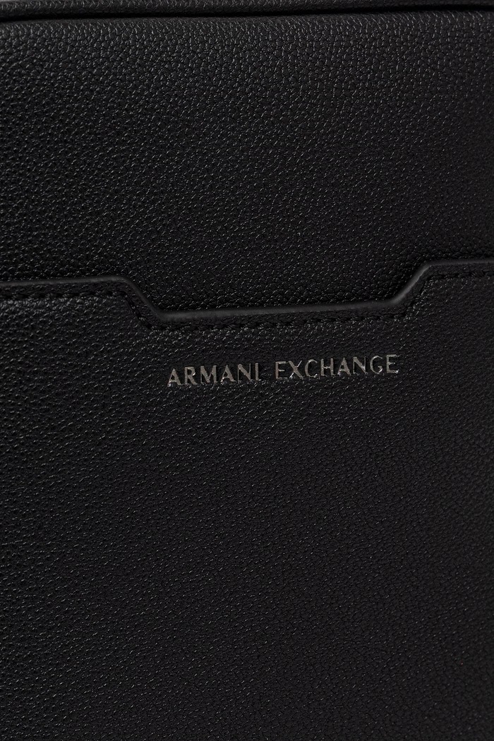 Armani Exchange vrecko pánske z imitácie kože čierna XM002584.AF22651.NOS