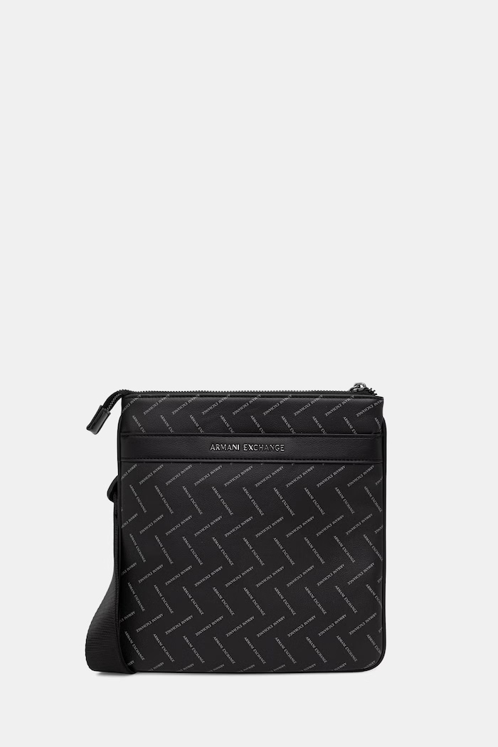 Armani Exchange vrecko pánske z imitácie kože čierna XM002597.AF22654.NOS