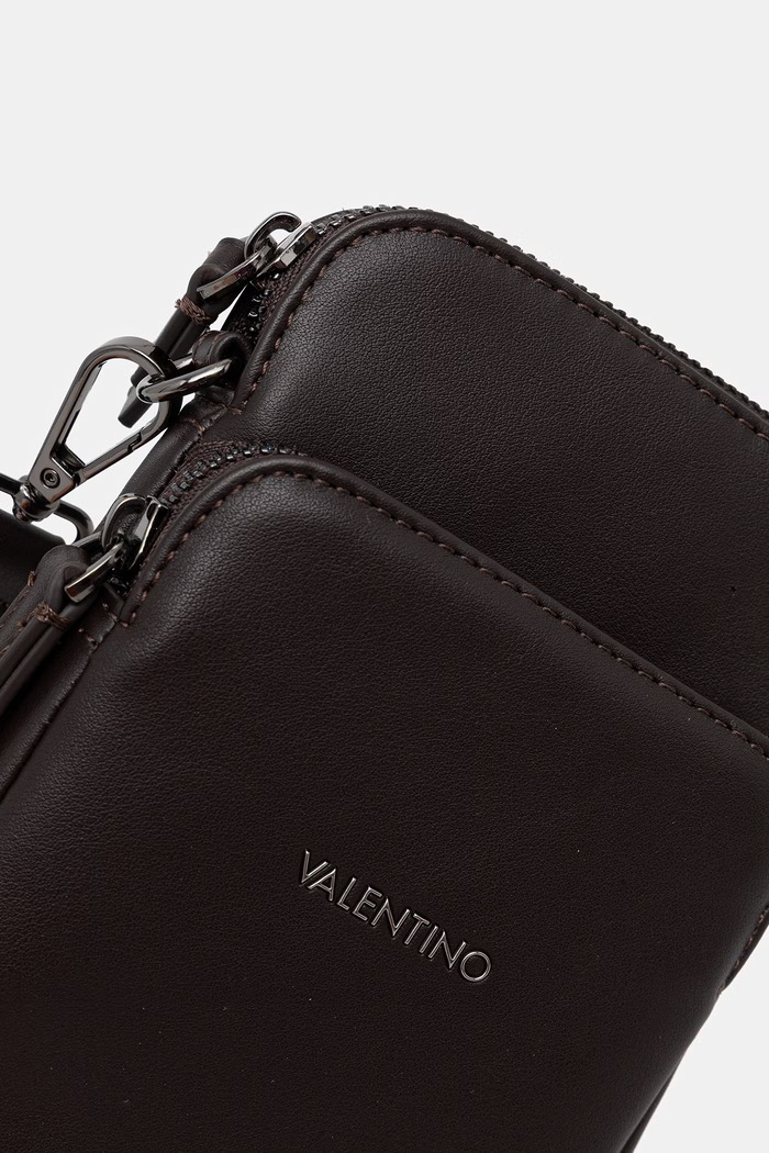Valentino Bags saszetka męska z imitacji skóry HORIZON brązowy VBS8UT07