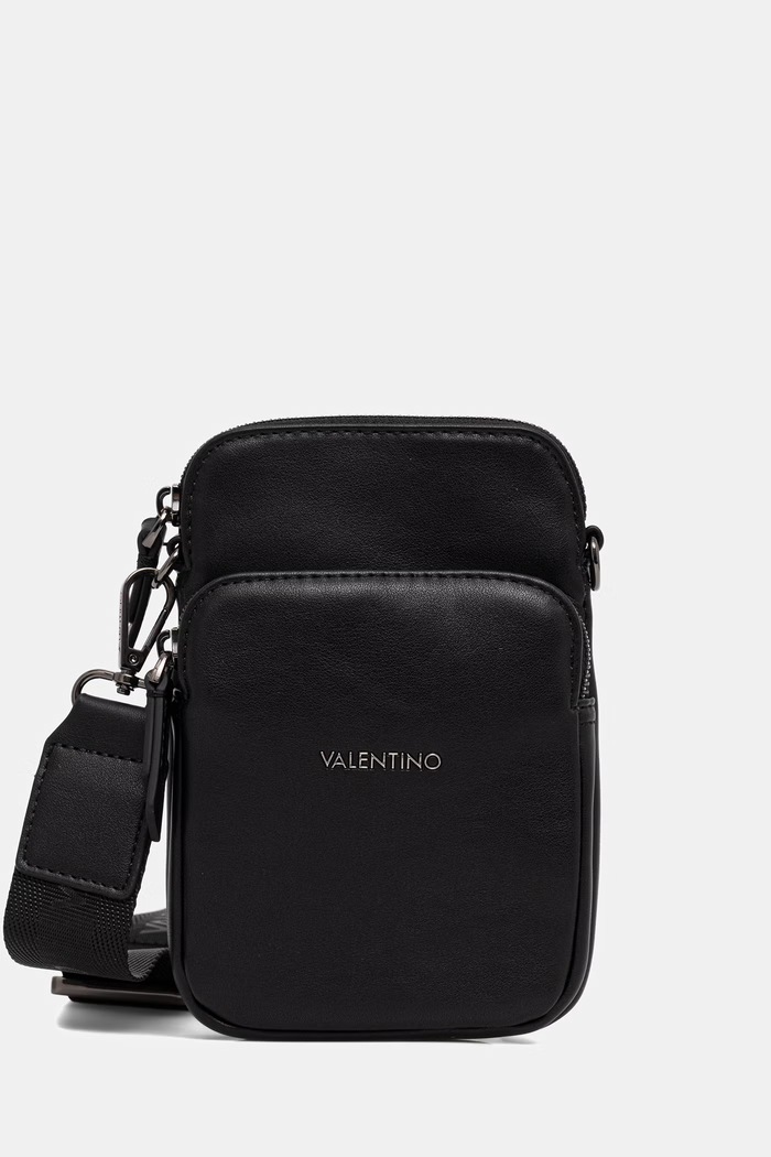 Valentino Bags saszetka męska z imitacji skóry HORIZON czarny VBS8UT07