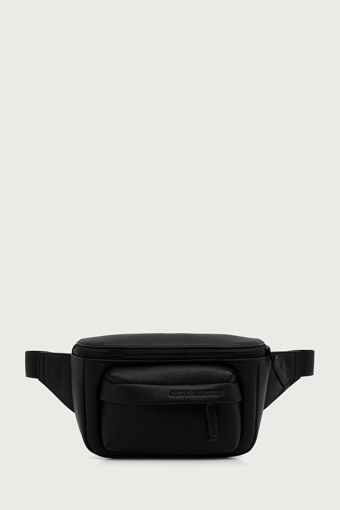 Armani Exchange Сумка на пояс для мужчин из искусственной кожи чёрный XM003143.AF26651.NOS