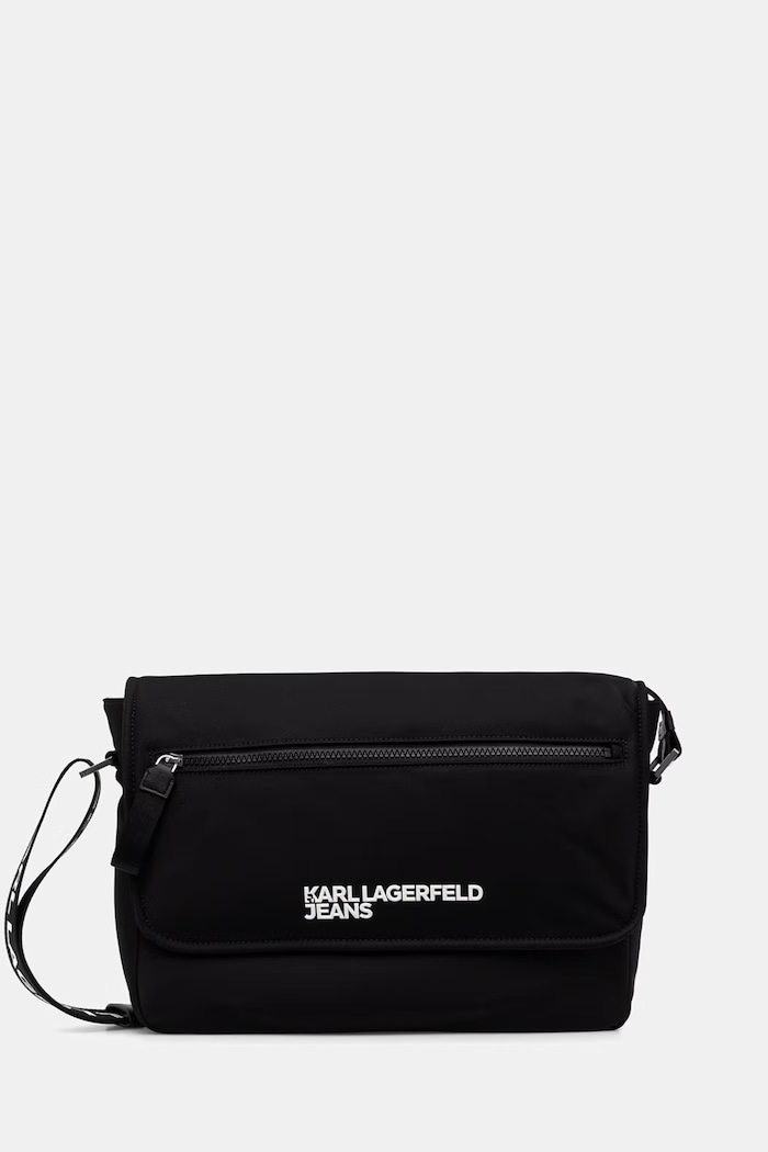 Karl Lagerfeld Jeans ταχυδρόμου Ανδρικός μαύρο B1M30249
