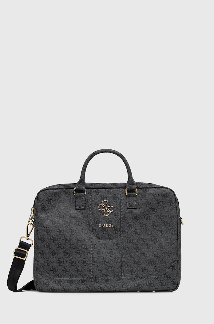 Чанта за лаптоп Guess побира А4 сив GUCB15G4GFGR