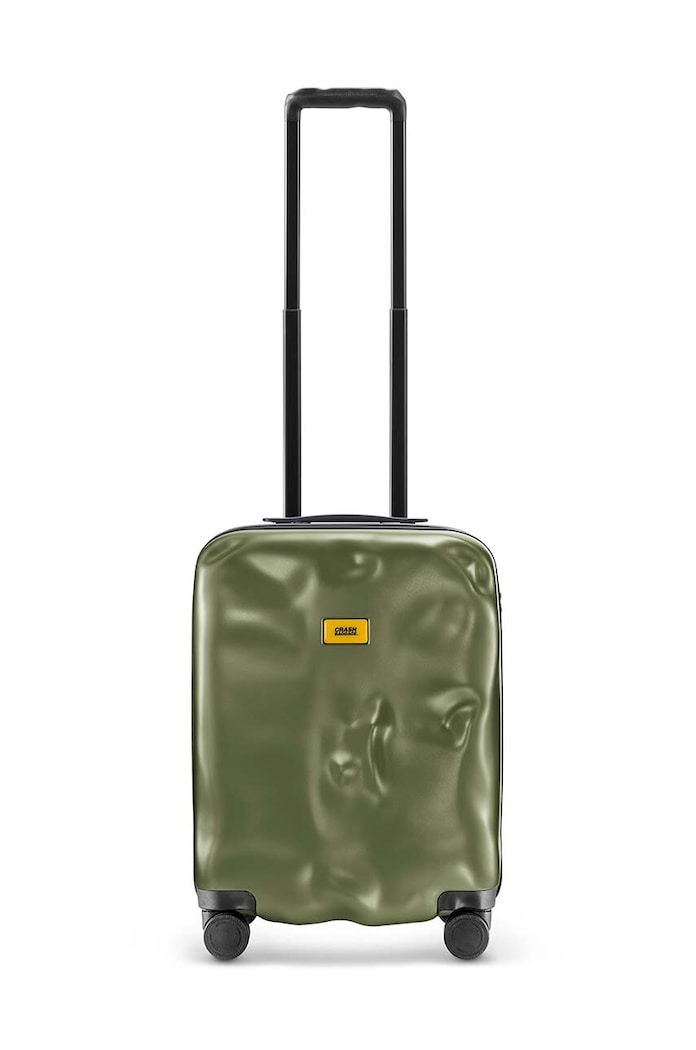 Чемодан Crash Baggage ICON Small Size 55x40x22 см синтетический зелёный CB161