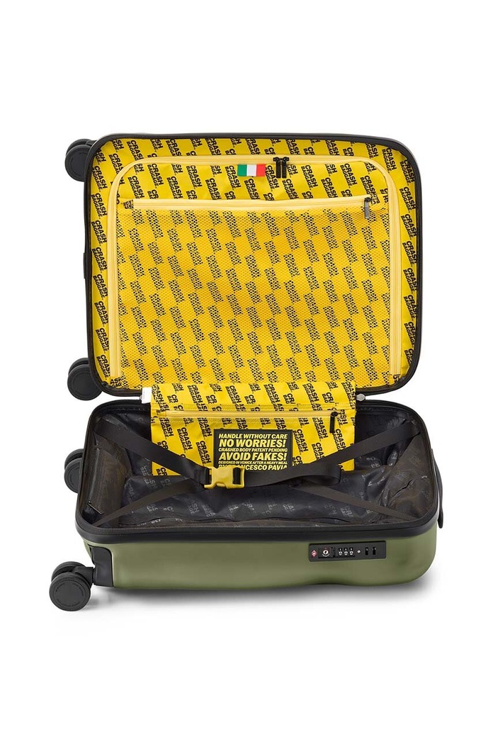 Чемодан Crash Baggage ICON Small Size 55x40x22 см зелёный CB161