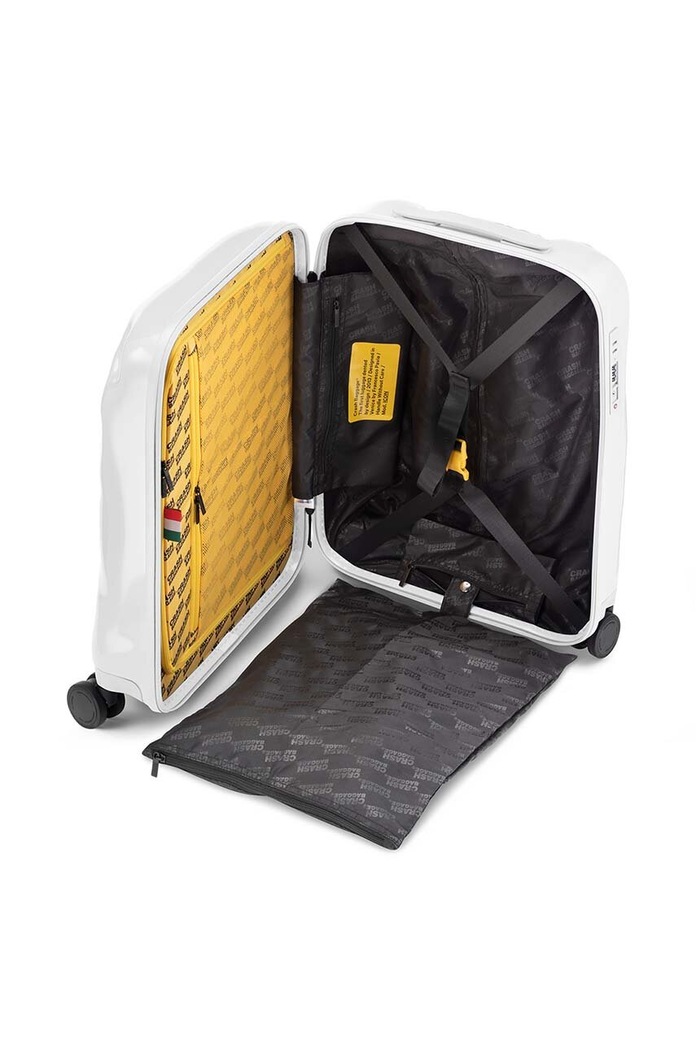 Crash Baggage walizka kabinowa TONE ON TONE Small size 55x40x22 cm CB191 biały