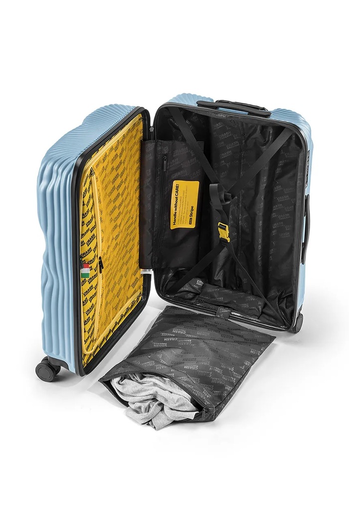 Kufr Crash Baggage STRIPE Medium size 68x45x26 cm modrá CB152