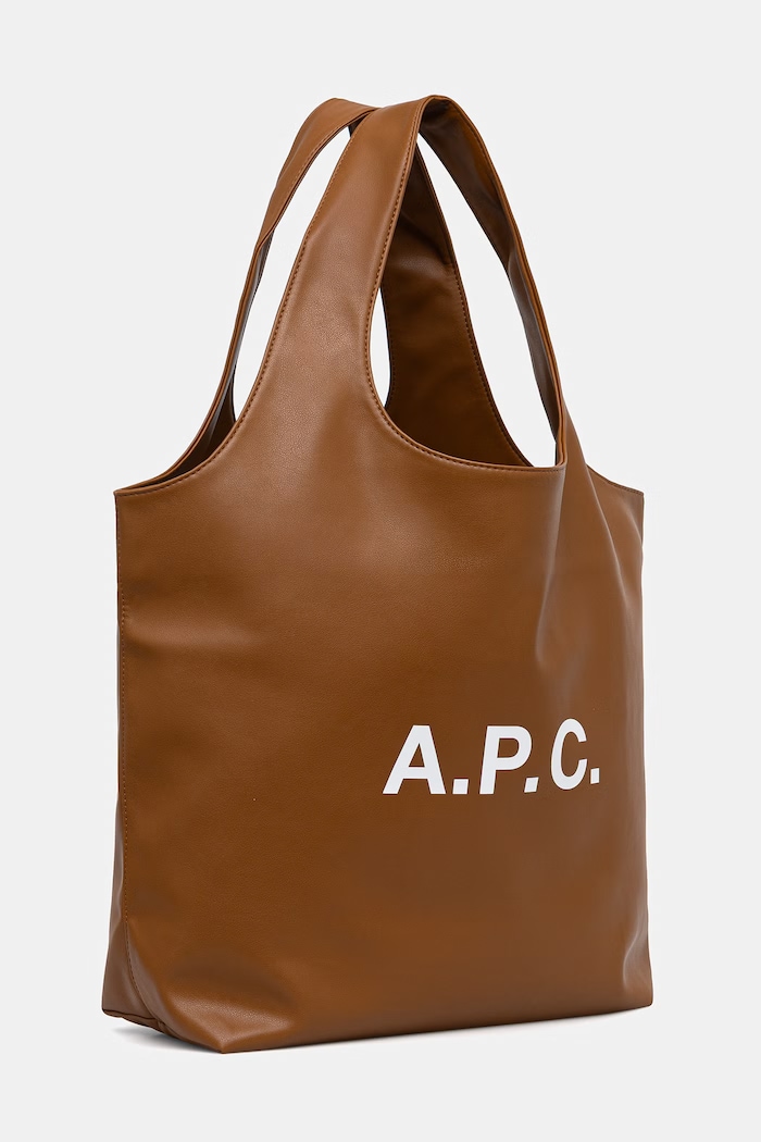 A.P.C. tote ninon torba z imitacji skóry PUAAT.M61565 brązowy SS26