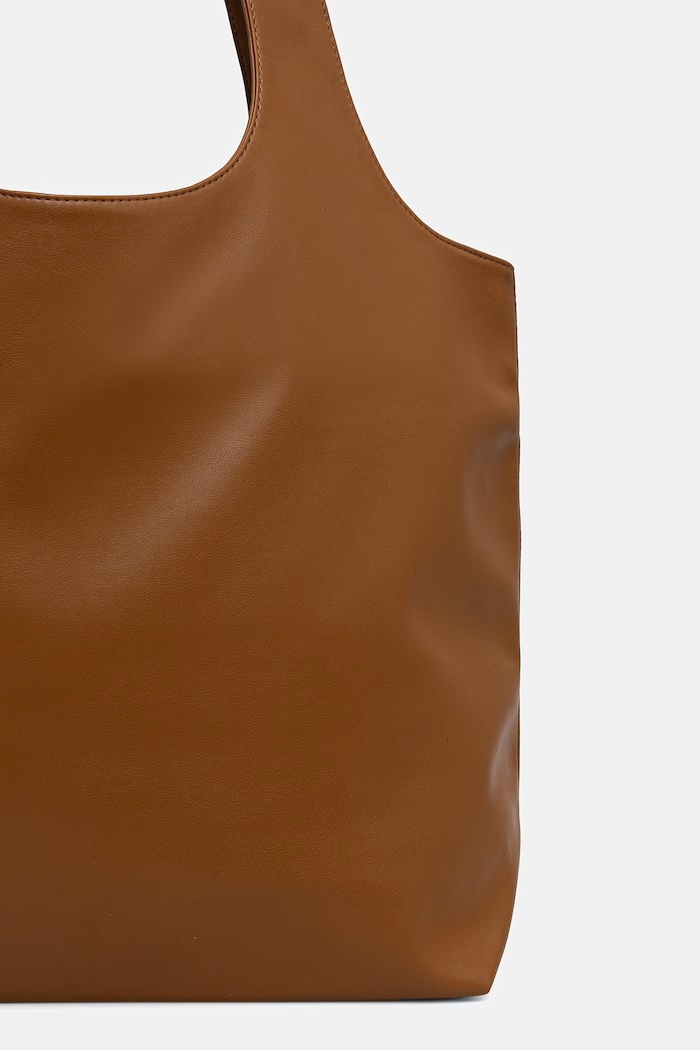 Akcesoria A.P.C. tote ninon torba z imitacji skóry PUAAT.M61565 brązowy