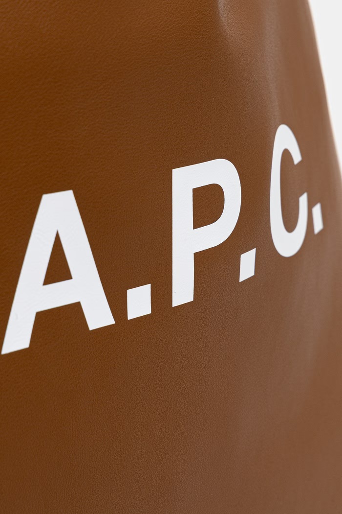 A.P.C. tote ninon torba z imitacji skóry brązowy PUAAT.M61565