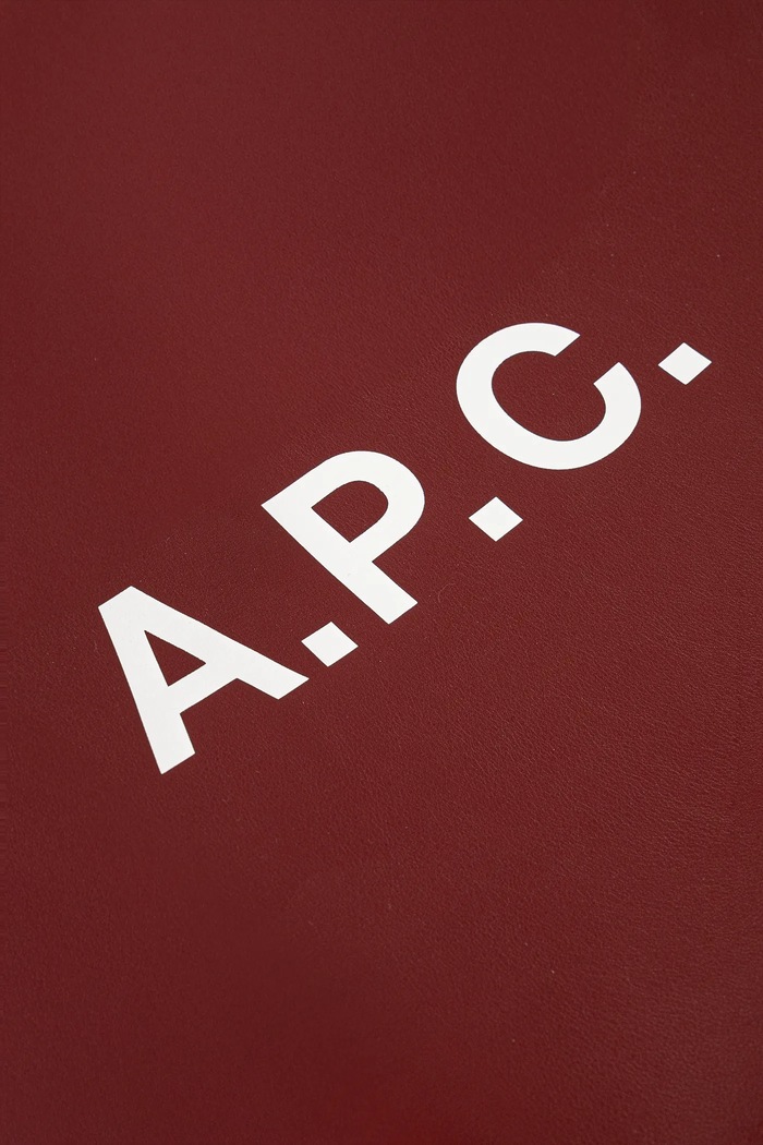 A.P.C. tote ninon bag imitation leather maroon PUAAT.M61565