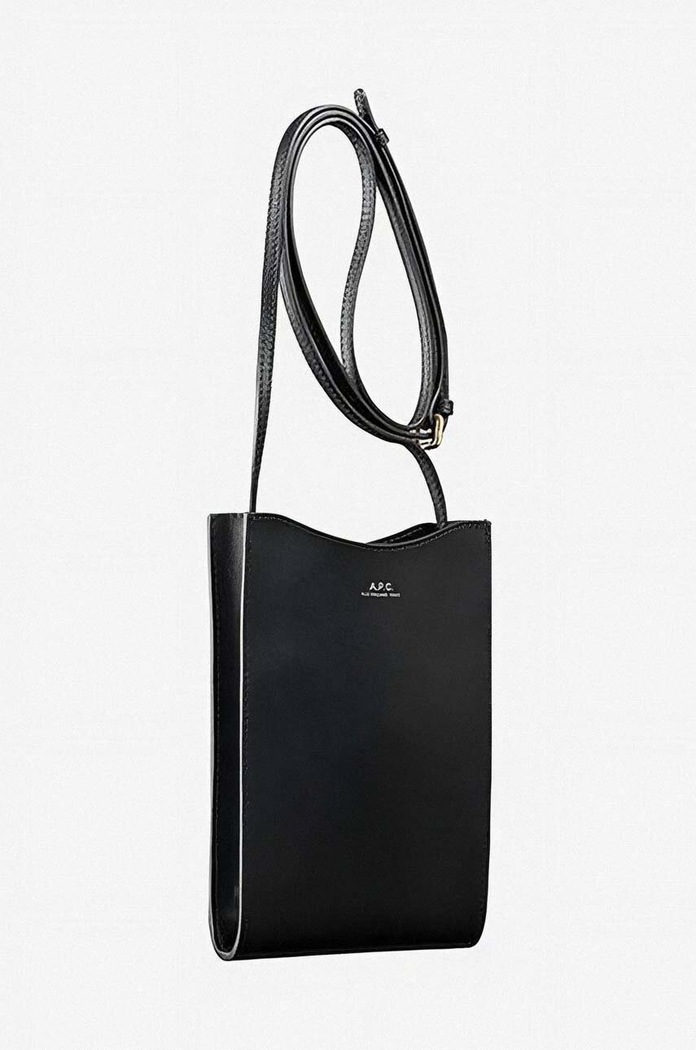 A.P.C. saszetka skórzana czarny PXBMW.H63043