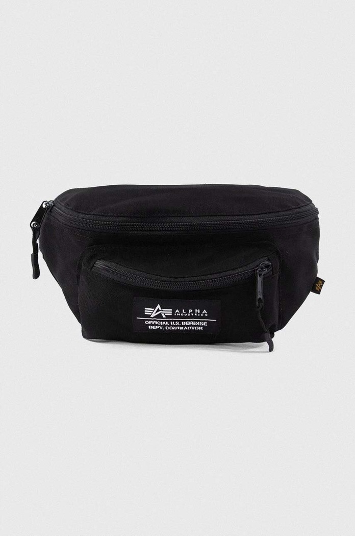 Сумка на пояс Alpha Industries Big Waist Bag 126909 03 аппликация чёрный 126909.03