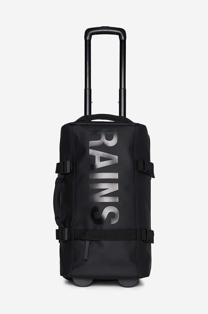 Βαλίτσα Rains Travel Bag Small στάμπα μαύρο 13460