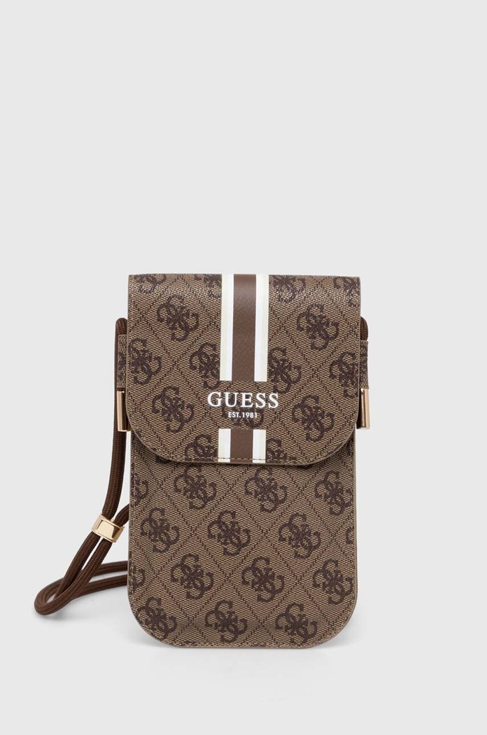 Obal na mobil Guess na mobil hnedá GUOWBP4RPSW