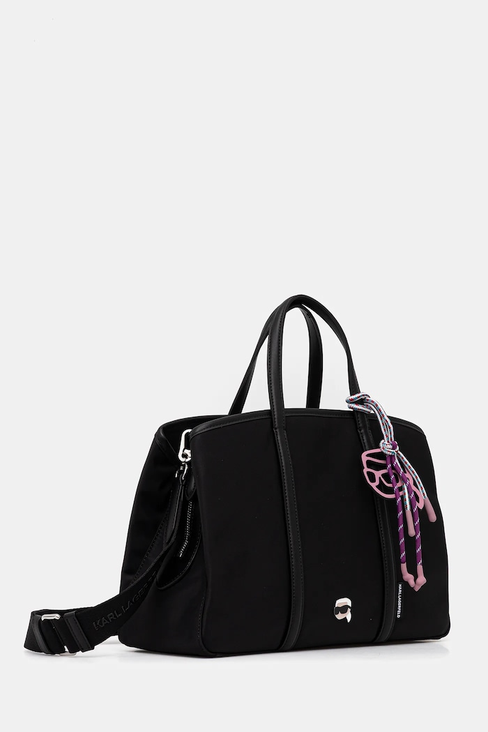 Karl Lagerfeld Geantă IKON A4W30017 negru AA00