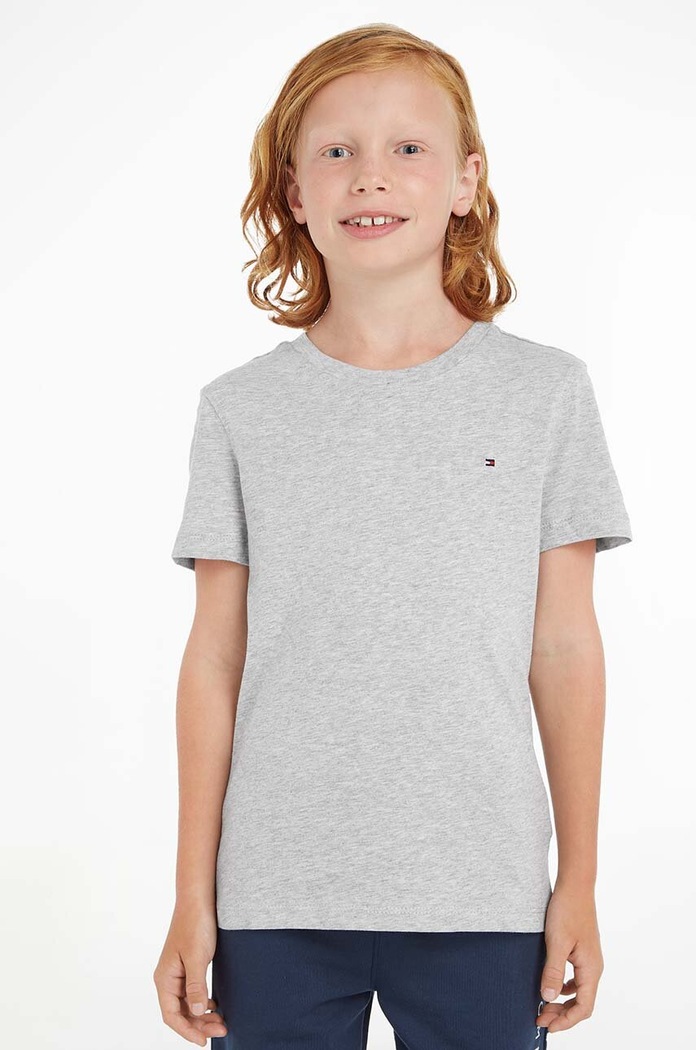 Tommy Hilfiger - Detské tričko 74-176 cm bavlna sivá KB0KB04140