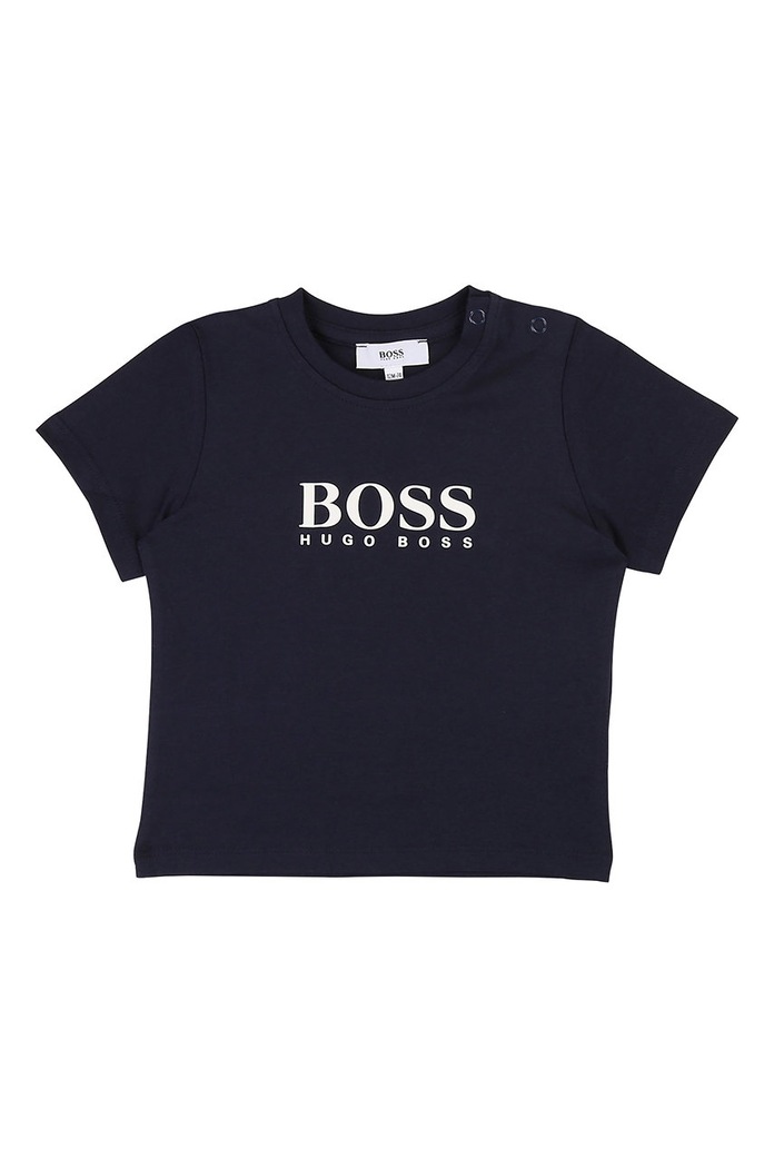 Boss - Παιδικό μπλουζάκι 62-98 cm στάμπα σκούρο μπλε J05P07