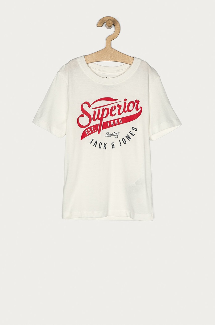 Jack & Jones - T-shirt dziecięcy 128-176 cm nadruk biały 12173882