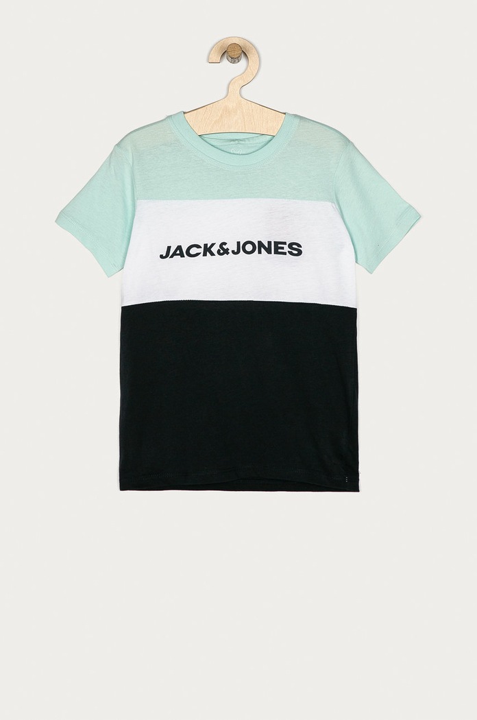 Jack & Jones - Dětské tričko 128-176 cm kulatý tyrkysová 12174282.