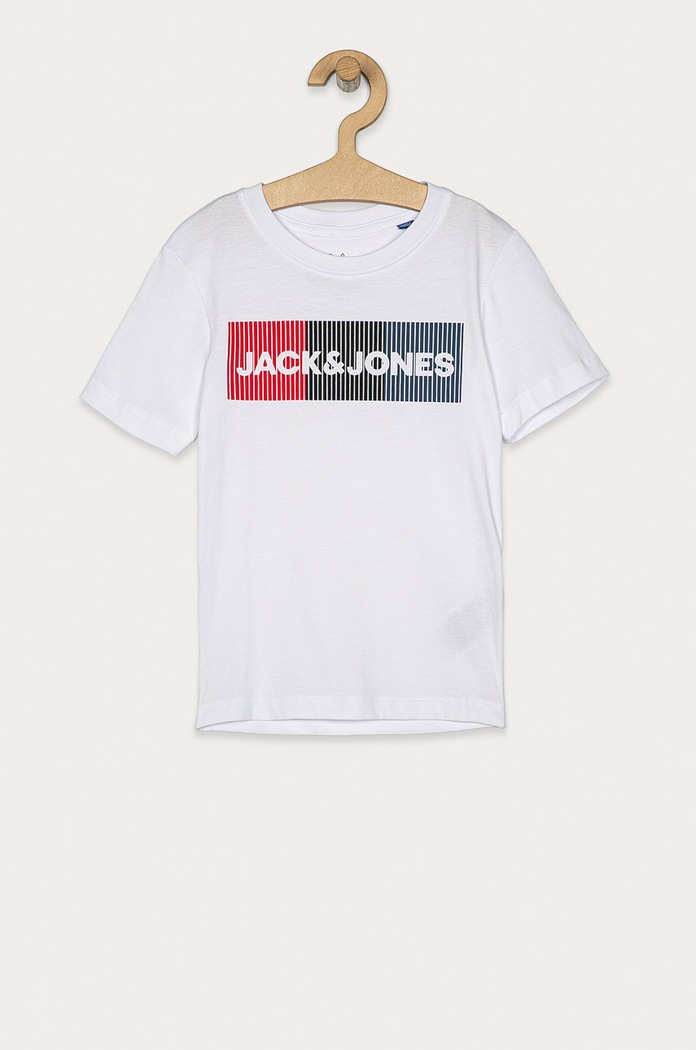 Jack & Jones - Dětské tričko 128-176 cm kulatý bílá 12152730.