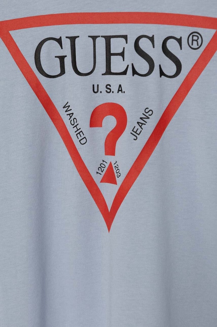 Αγορίστικα Guess Παιδικό βαμβακερό μπλουζάκι Guess L73I55.K8HM0.PPYH μπλε