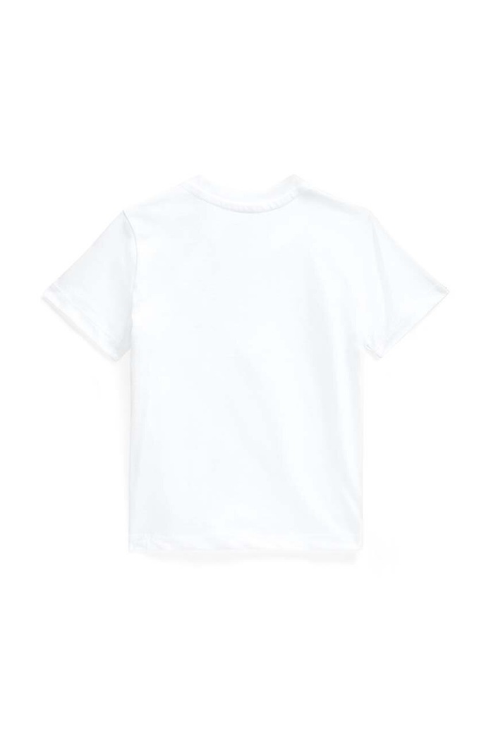 Μωρό βαμβακερό μπλουζάκι Polo Ralph Lauren 320832904033 λευκό AA00
