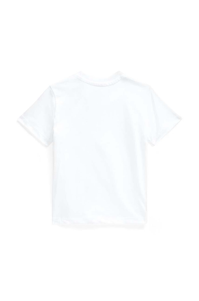 Μωρό βαμβακερό μπλουζάκι Polo Ralph Lauren 320832904033 λευκό AA00
