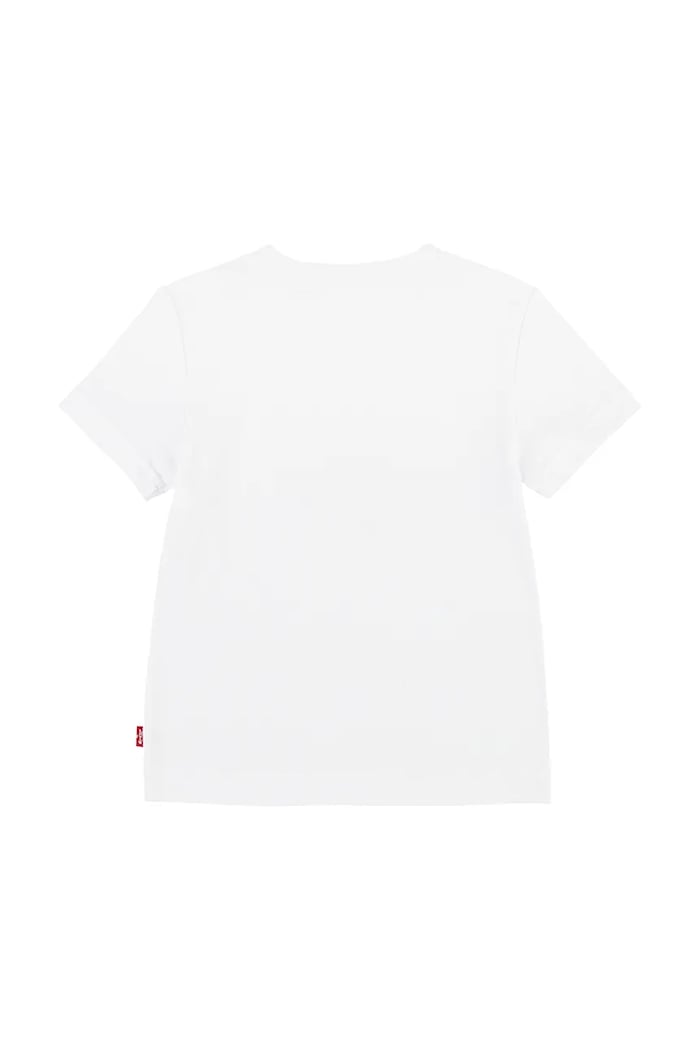 Levi's tricou de bumbac pentru copii MY FIRST BATWING TEE 8EM318 alb AA00