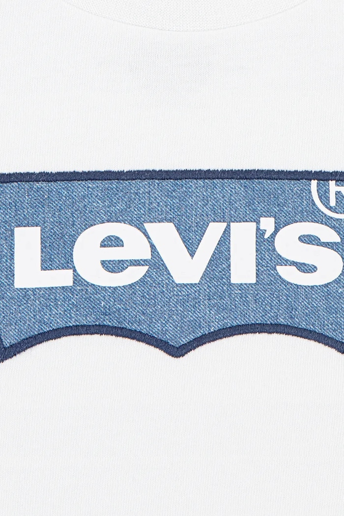 Băieți Levi's tricou de bumbac pentru copii MY FIRST BATWING TEE 8EM318 alb