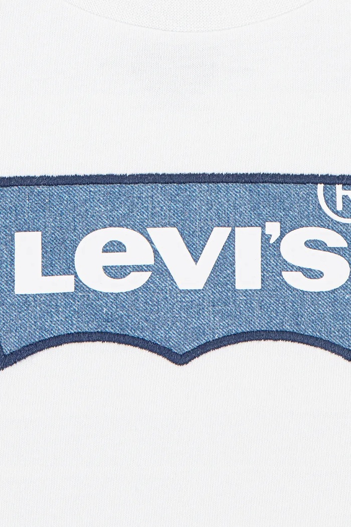 Băieți Levi's tricou de bumbac pentru copii MY FIRST BATWING TEE 9EM318 alb