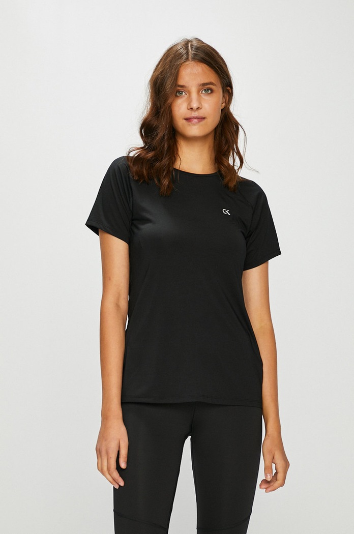 Calvin Klein Performance - Top s elastanom čierna 00GWF8K140