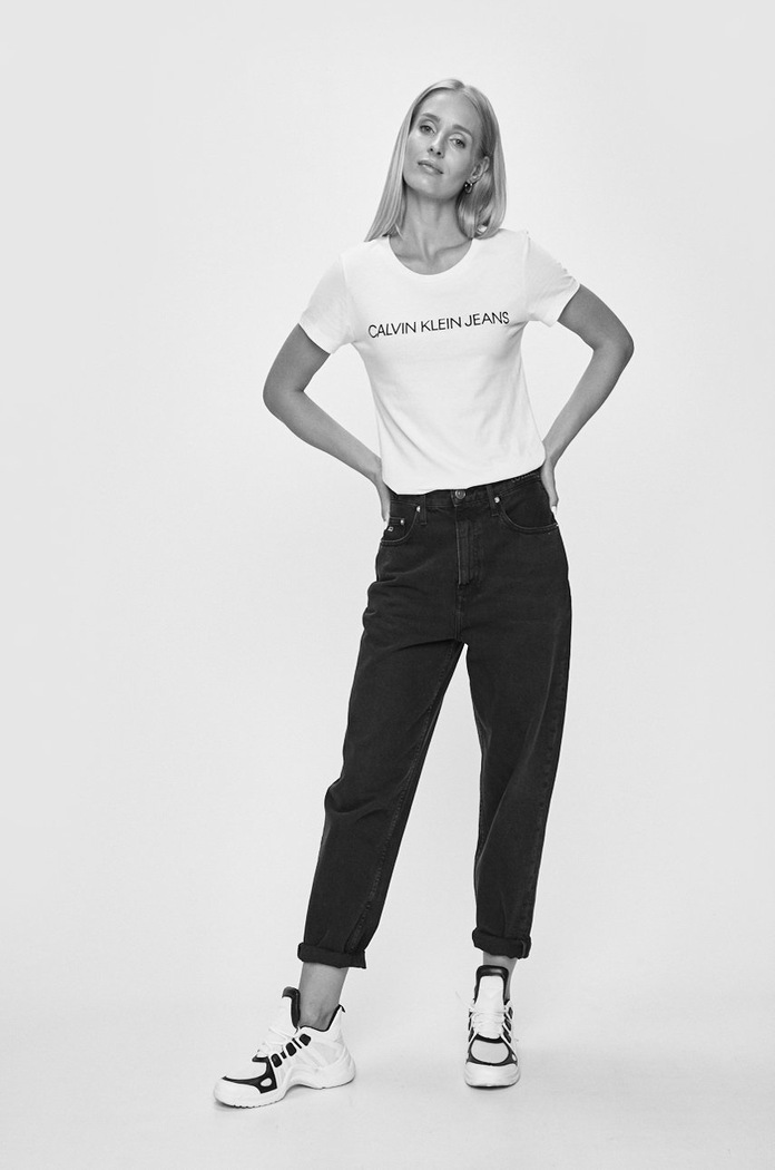 Calvin Klein Jeans - Tričko biela J20J207879