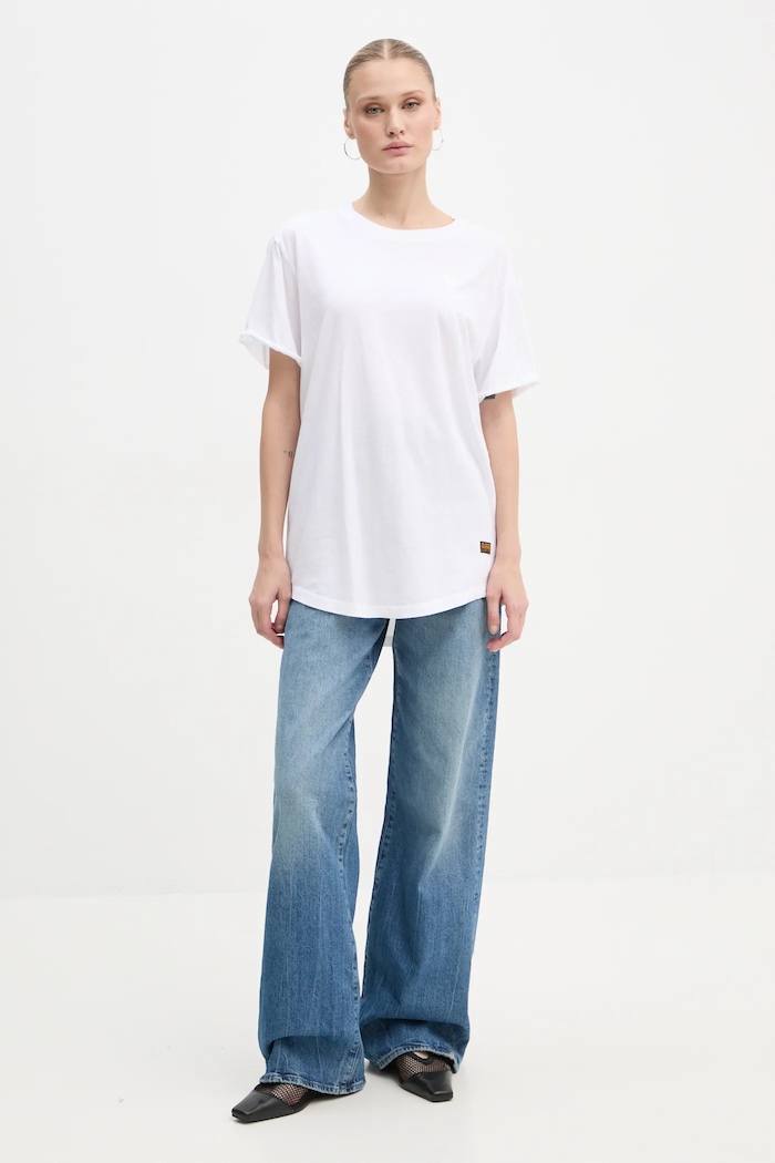 G-Star tricou din bumbac Lash fem loose r t D16902.4107 alb AA00